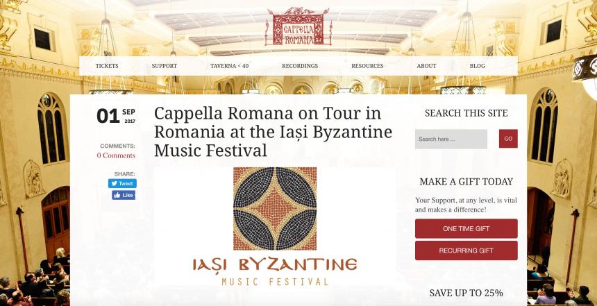 Cappela Romana website